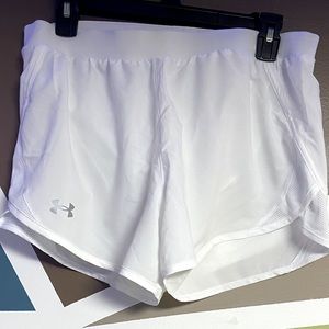 White Under Armour shorts